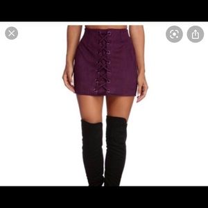 Windsor Lace Up Skirt